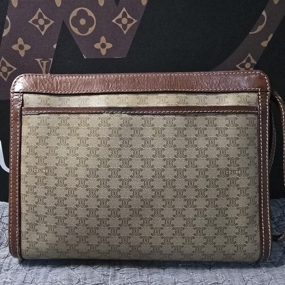 Celine Vintage Macadame Clutch - Picture 2 of 13
